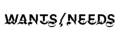 Wants / Needs Logo
