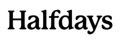 Halfdays Logo